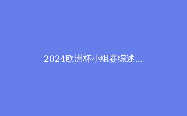 2024欧洲杯小组赛综述：黑马搅局，传统格局面临洗牌 - 3